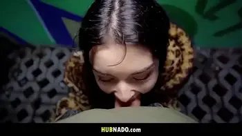 Sexy French Student Public Blowjob - Crystal Cherry, Martin Gun