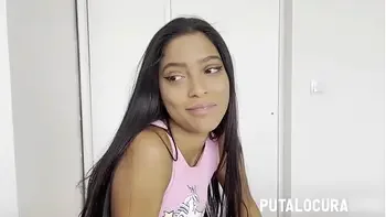 PutaLocura - La jovencita sexy Kali follándose a Torbe y tragando lefa caliente