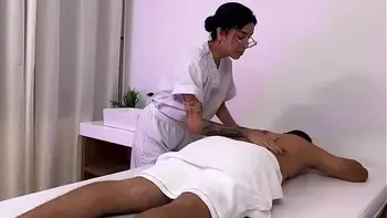 Venezuelan masseuse enjoys her client and gives him the massage of his life