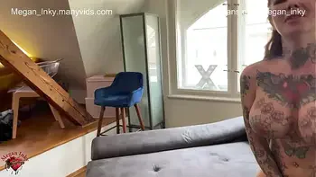 Megan Interwied by Joss and fucked on the couch