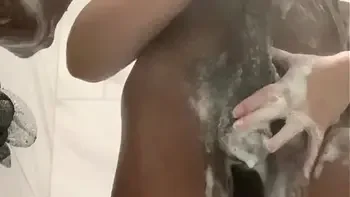 Stepsister shares shower with stepbrother and almost get her little tight asshole fucked