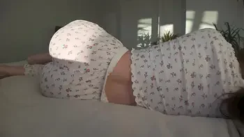 Morning Sex with Horny Big Tits Roommate Girl ended with a Creampie