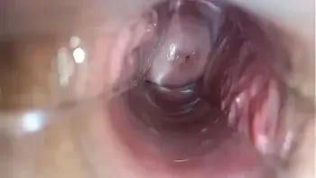 orgasm inside the vagina close-up