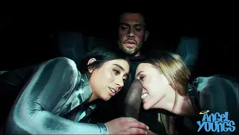 Futuristic Cyber Truck Threesome with Angel Youngs and Violet Myers
