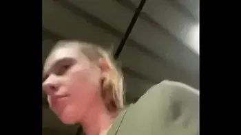 Gym girl training and play with herself