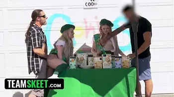 Tiny Girl Scouts Coco Lovelock & Haley Spades Getting Their Pussies Fucked By Their Customers