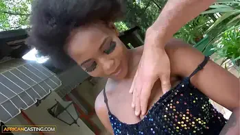 Busty Kenyan Mature Model Drilled In Her Black Pussy By Hung Casting Producer