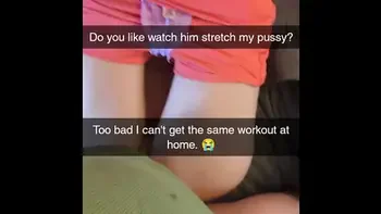 Cheating Amateur Yoga MILF Fucks Fitness Instructor On Snapchat - Cucked And Creampied