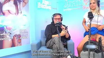 Annie Marin Sexy blonde fucks her friend on Juan Bustos Podcast.