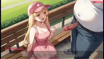 I meet this blonde innocent girl in park and offer her my lolipop