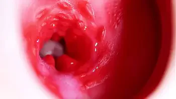 Nice big head slides inside best friend's sweet shiny hole!