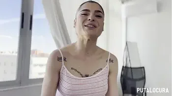 PutaLocura - Voluptuosa española tatuada Nadja Hot charlando y tragando el semen de Torbe