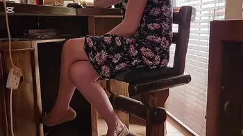 Standing missionary fucking my friends wife quickie while he is in the next room