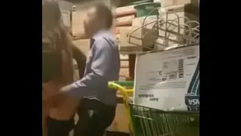 Quickie in store closet