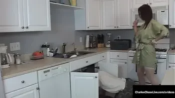 Horny Cougar Charlee Chase Fucks A Plumber Cock!