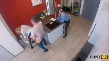 HUNT4K. Man gets a chance to live in cool apartment and fuck a pussy