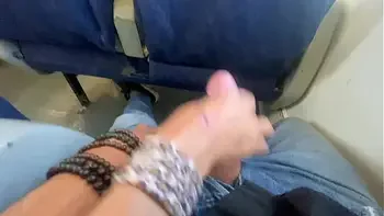 ACCIDENTAL SEX ON PUBLIC TRAIN - HANDJOB AND CUMSHOT WITH AMATEUR MILF