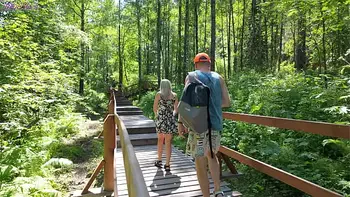 Remote controled vibrator in park - Sweet girl gets an orgasm