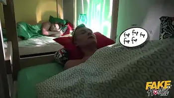 Fake Hostel - Students cock THROBS as it pumps a load into her warm wet mouth