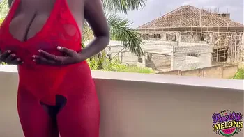 Early Morning Outside Outdoor Boob Tit Fuck, Masturbating and Squirting (Full Video On Membership)