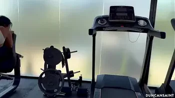 There was nobody else in the gym so they gave in to the temptations