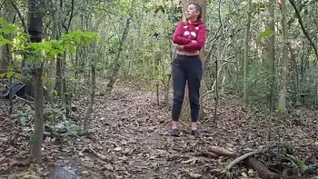 I met a stranger while I was naked in the woods.