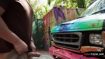 Perv Teen Caught Fucking in Public