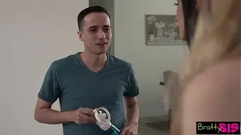 Sassy Jazmin Luv & Friend Claire Roos Show Stepbro their Sprinkler Tinkler  Pussies