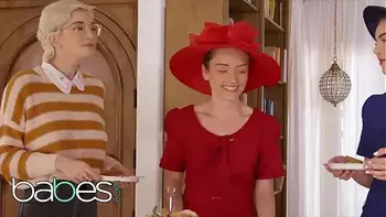 The Sexual Fantasy Of Blonde Busty (Skye Blue) With Nerd - Babes