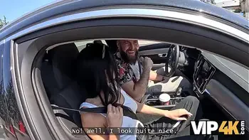 VIP4K. Milena Ray says YES to a public sex... Before her BF speaks