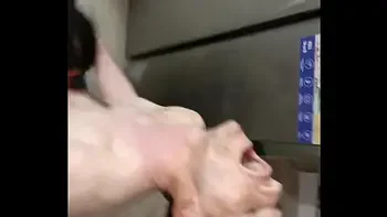 Perverted stepson fucks his own busty stepmother next to the refrigerator