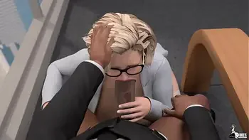 Busty Jewish Secretary sucks and fucks her black boss