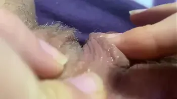 Big clit orgasm closeup