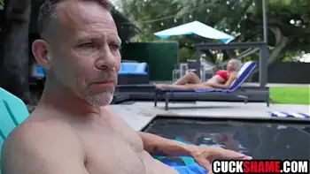 Cuck husband sharing wife with his buddy