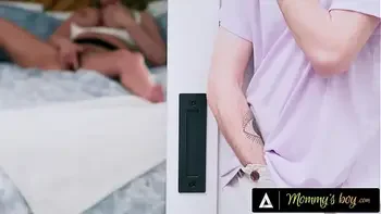 MOMMY'S BOY - Masturbating MILF Rachael Cavalli Catches Voyeur In Closet, Rides His Pervert Big Dick