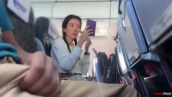 Public Cock Flashing in Airplane - Girl Brought Me To Cum In 2 Minutes