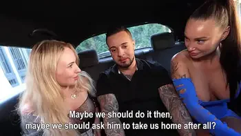 Monika Fox And Bella Mur After Party Fucking In Car