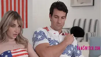 Tiny Teens Swap Step Dads On 4th Of July