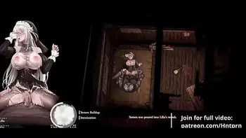 [Gallery] Nun having Sex with villagers cumming inside her Hentai Game