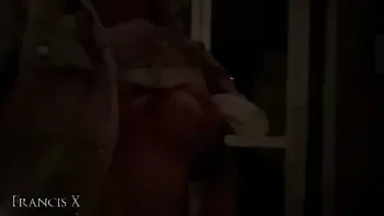 Blonde friend sucks my cock in the elevator and gets fucked hard in the hotel room