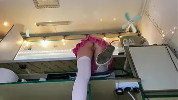 I love the way my sexy shop assistant moans when I play with her pussy at work