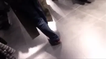 the store dressing room has a hidden video camera. What a shame!