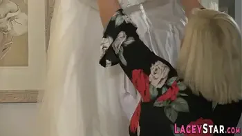 Lesbian gran eats pussy