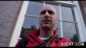 Glamorous amsterdam hooker rides a large hard rod passionately