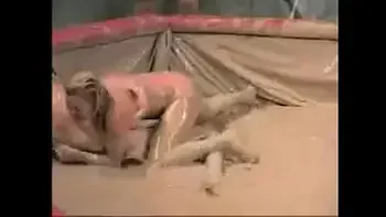 Retro Mud Wrestling