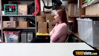 Curvy redhead with small tits gets punish fucked hard