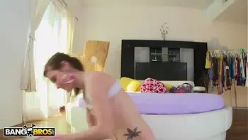 BANGBROS - Ginger Teen Alaina Dawson Getting Wrecked By Mike Adriano