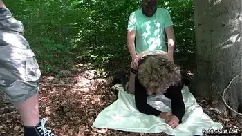 Dogging cum dump Jessica fucked by lots of strangers