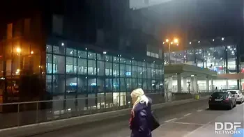 Czech blondie Sweet Cat's POV style blowjob & ball licking debut