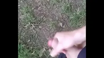 jerk off outdoors
